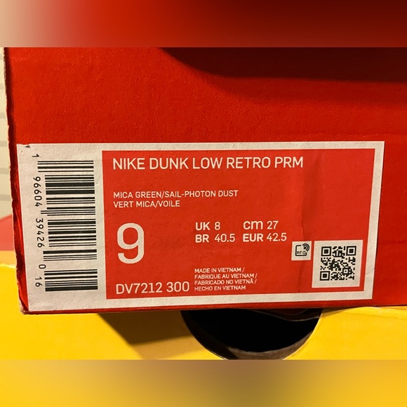 Nike Dunk Low Retro PRM Mica Green NEW Shoes Dunks Sneakers DV7212-300 - Picture 8 of 9